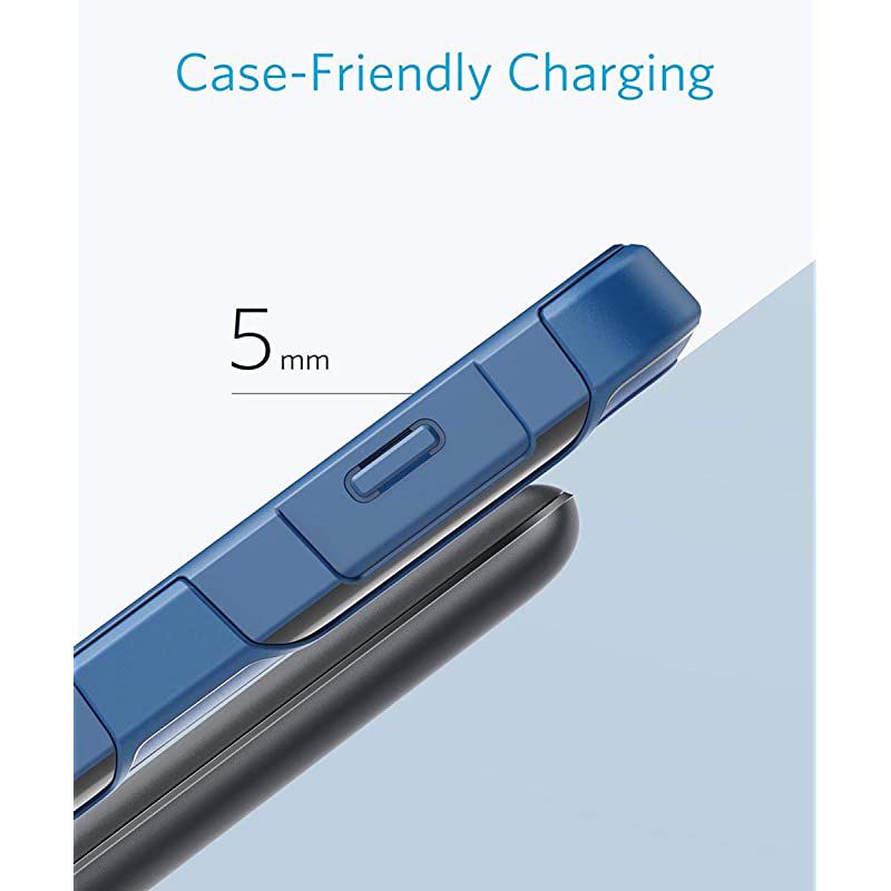 Wireless Charger PowerWave 75 Stand with Internal Cooling Fan 75W for iPhone 11 11 Pro 11 Pro Max Xs Max XR XS X 8 8 Plus 10W for Galaxy S10 S9 Note 10 with Quick Charge Adapter