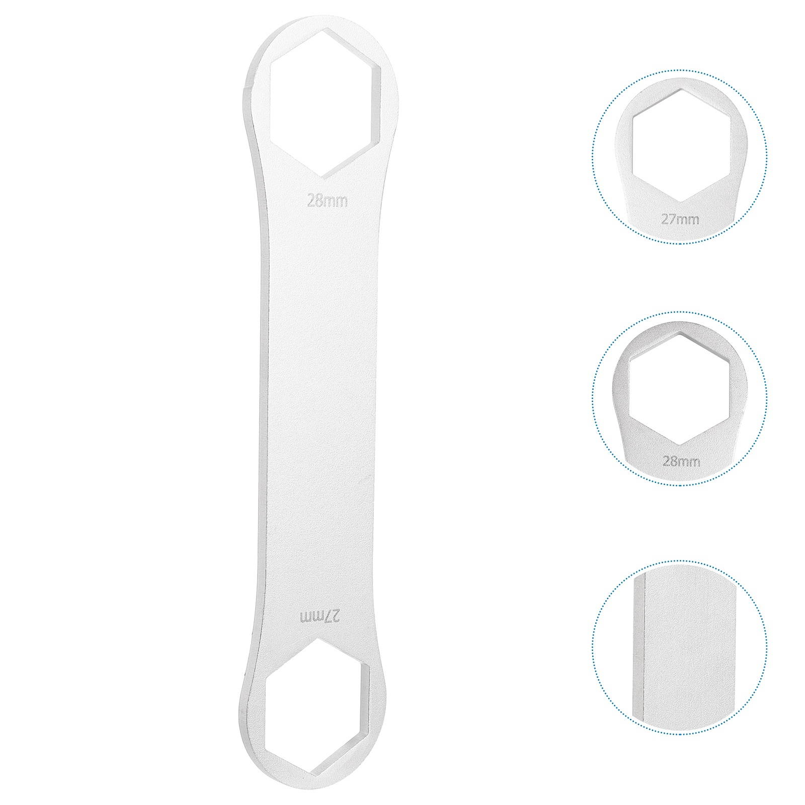 Stainless Steel Front Fork Cap Spanner Double Head 27/28mm Hex Fork Cap Remover