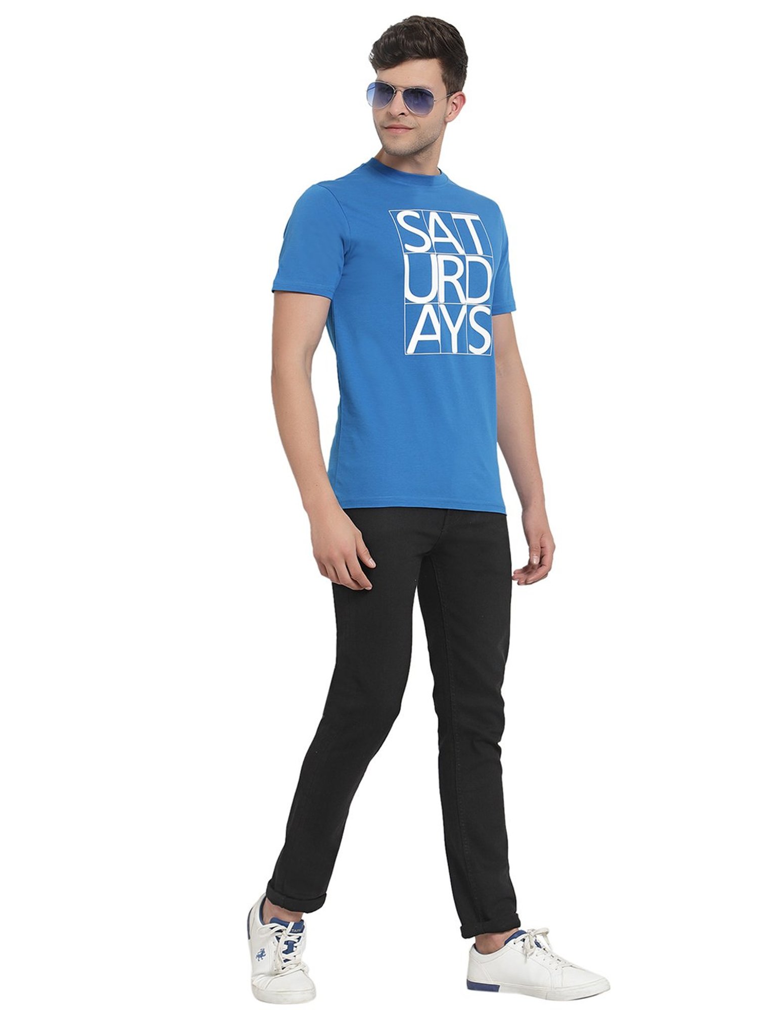 Proteens Royal Blue Printed T-Shirt