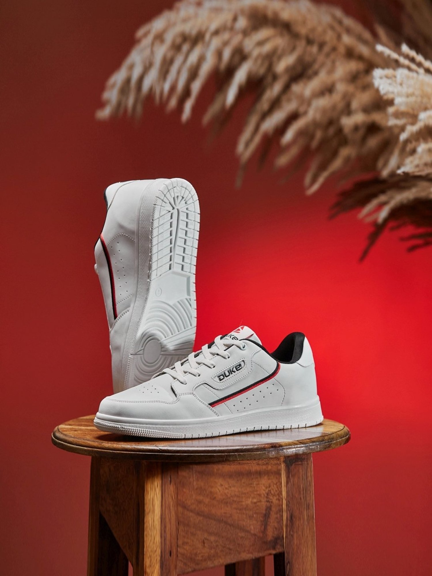 Duke Men's White Casual Sneakers