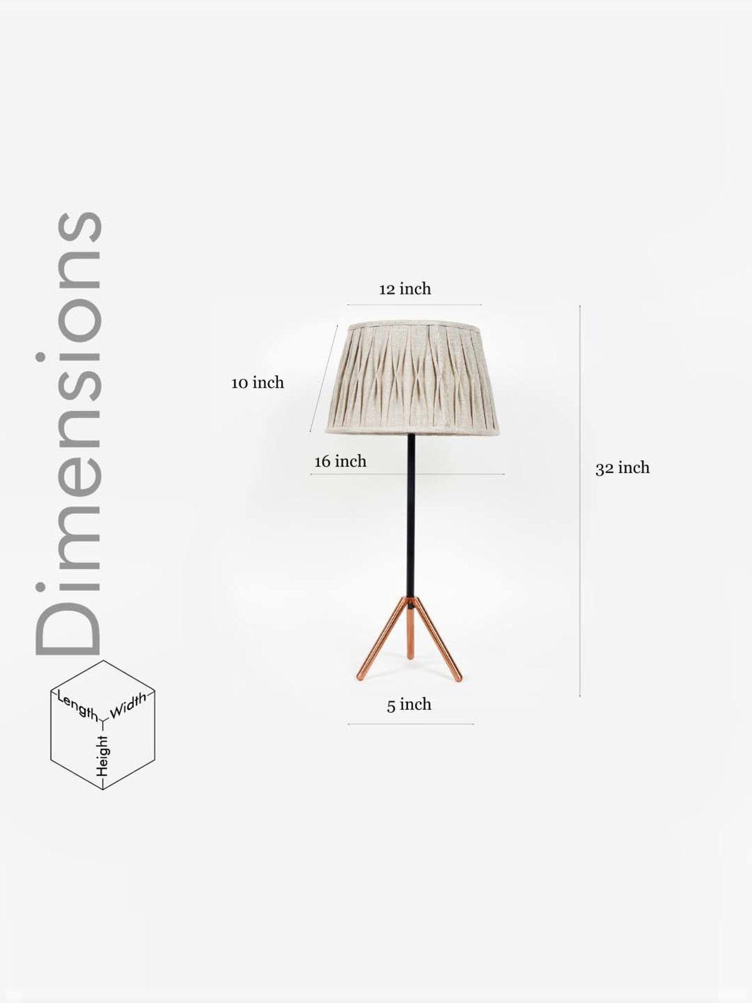 DecorativeRay Red PVC Study Table Lamp - Set of 1