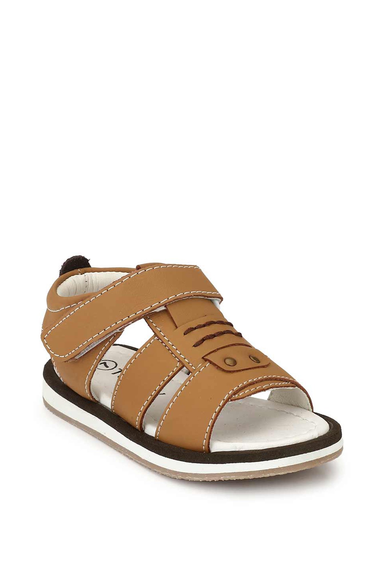Tuskey Kids Tan Ankle Strap Sandals