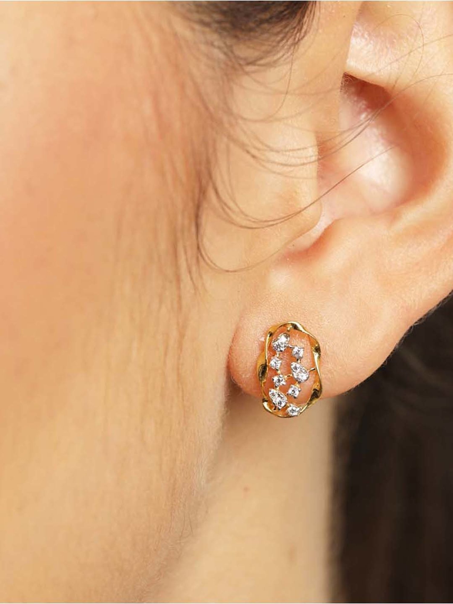 Clara 92.5 Sterling Silver Petra Earrings for Women