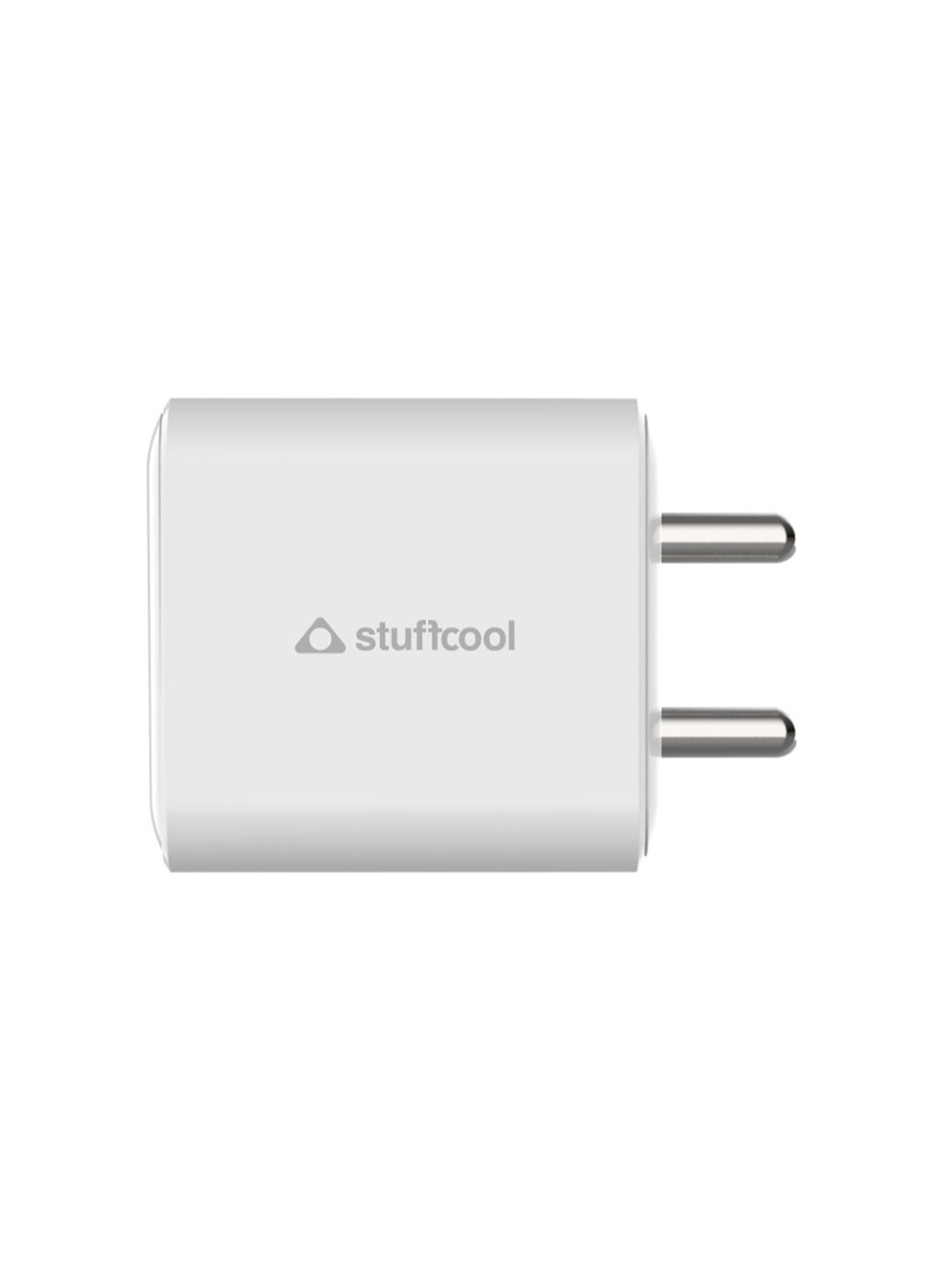 Stuffcool Flow PPS 25W Type-C PD + USB-A Dual Port Wall Charger (White)
