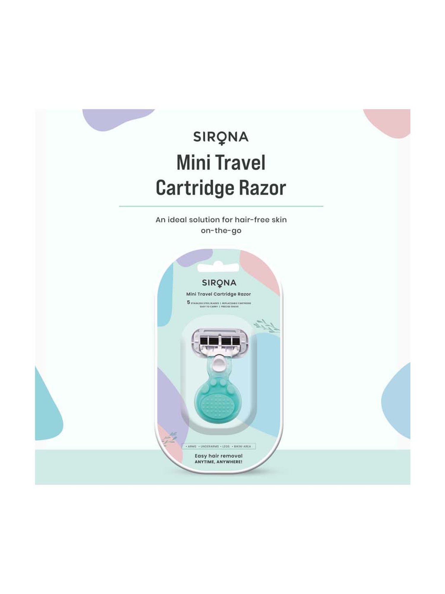 Sirona 5 Blades Body Razor with Replaceable Head - 1 Pc