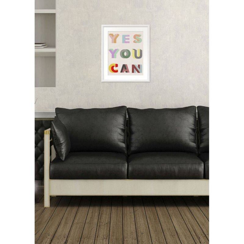18" x 22" Yes, You Can Single Picture Frame White - PTM Images