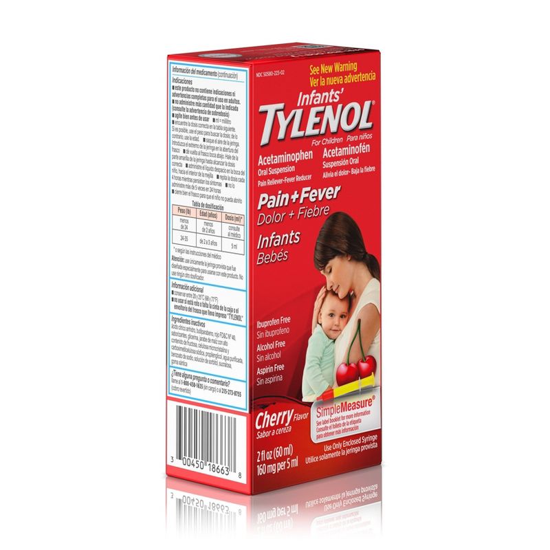 Infant Tylenol  Pain Reliever Cherry 2 fl oz