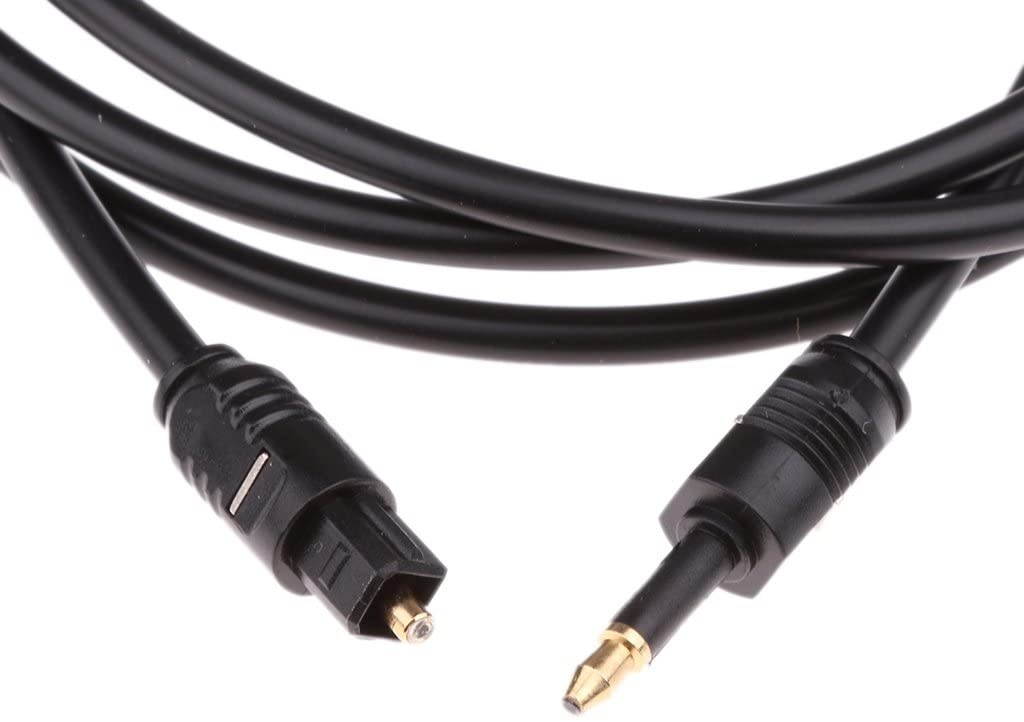 TosLink Male to 3.5mm Male Digital Optical Audio Cable Lead 3ft