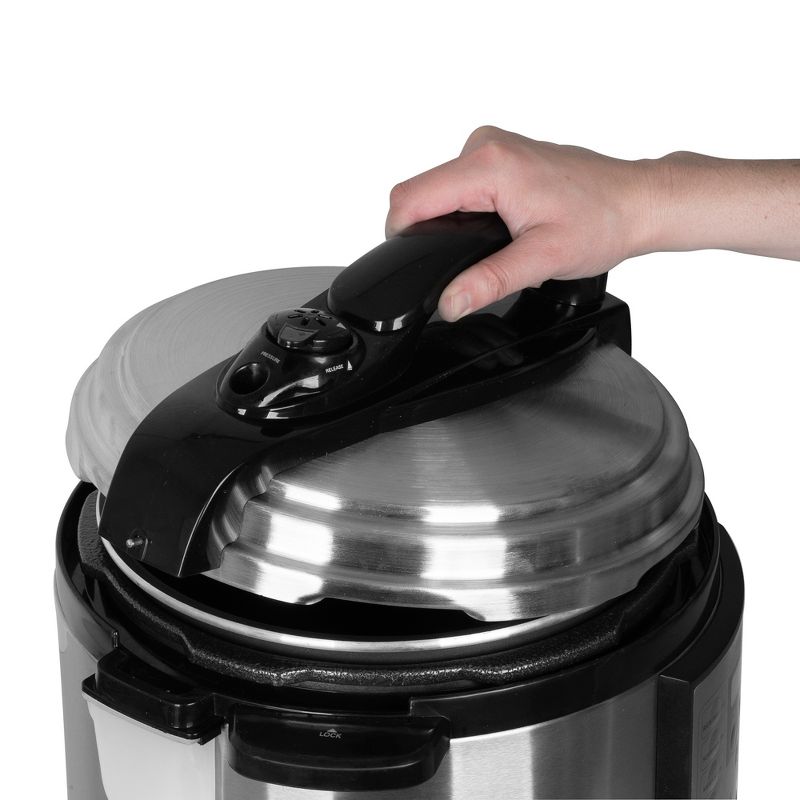 Bella 14719 Easy to Use Innovative 10-in-1 Programmable Large 6 Quart Capacity Versatile Multi Cooker, Stainless Steel