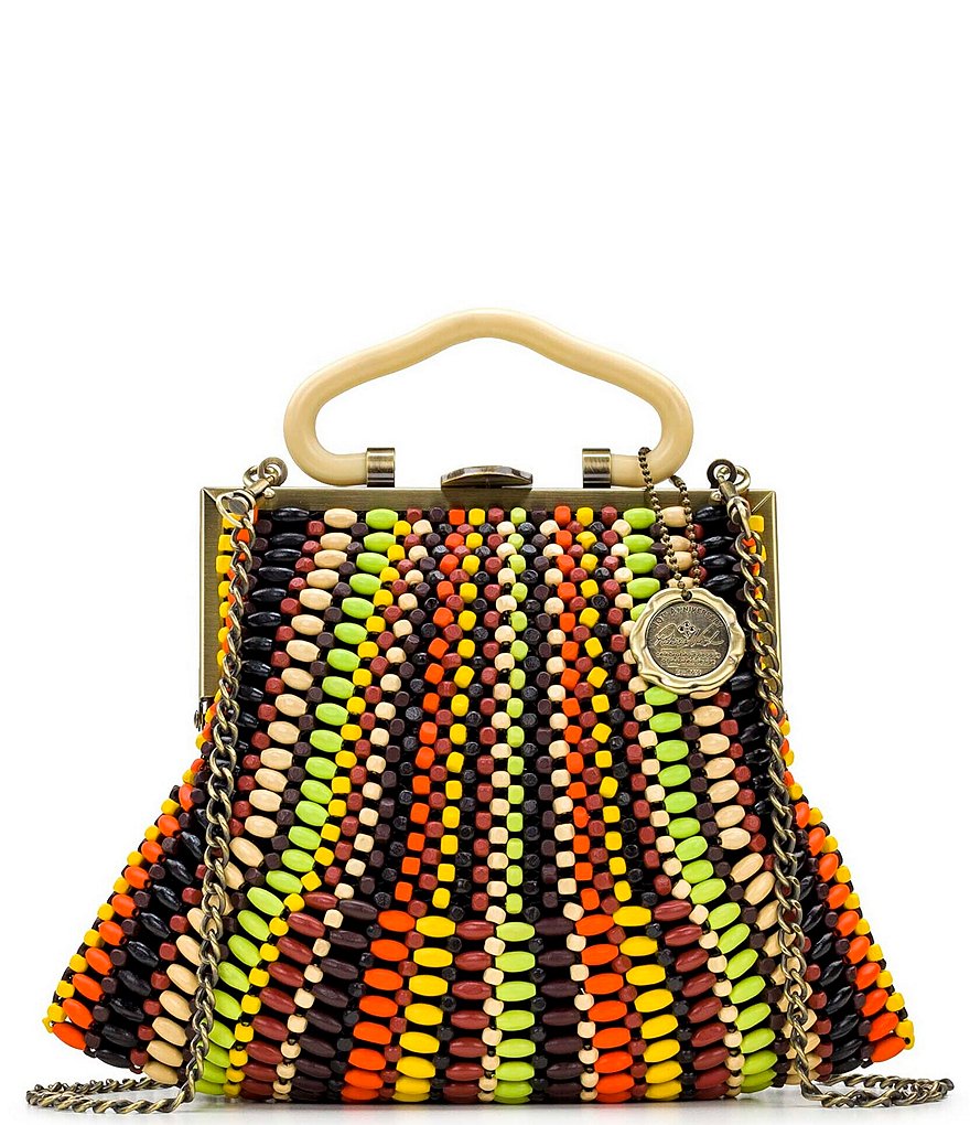 Patricia Nash Multi Colored Bead Collection Almarza Beaded Clutch