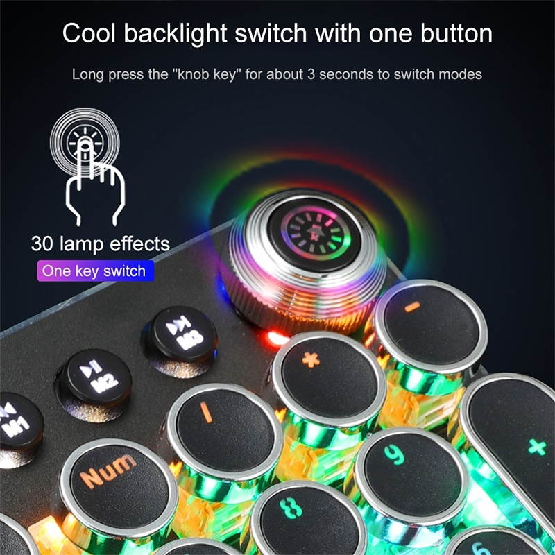 Mini i10 2.4G Air Mouse Wireless Keyboard with Touchpad Black