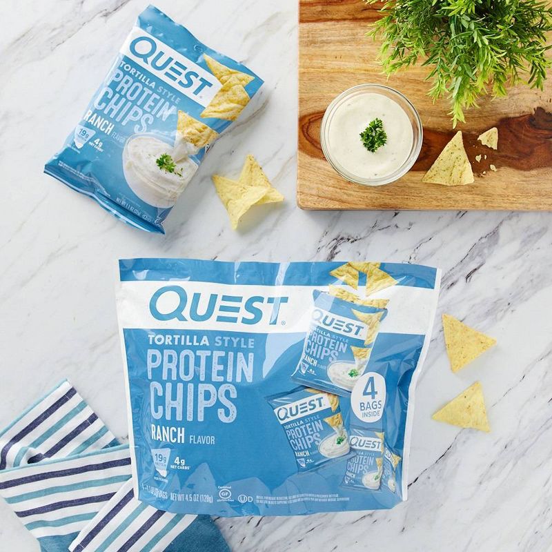 Quest Tortilla Style Protein Chips - Ranch - 4ct/4.5oz