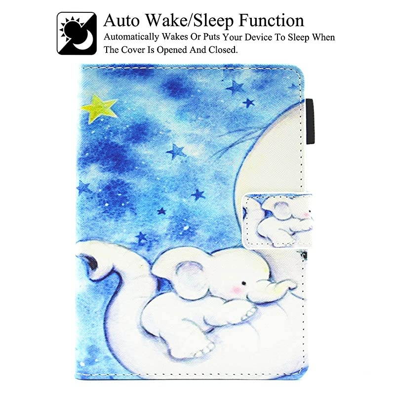 Kindle Paperwhite Case, PU Leather Case with Auto Wake/Sleep Smart Cover Thinnest and Lightest Case for  Kindle Paperwhite (Fits All 2012, 2013, 2015 and 2016 Versions) (Elephant)