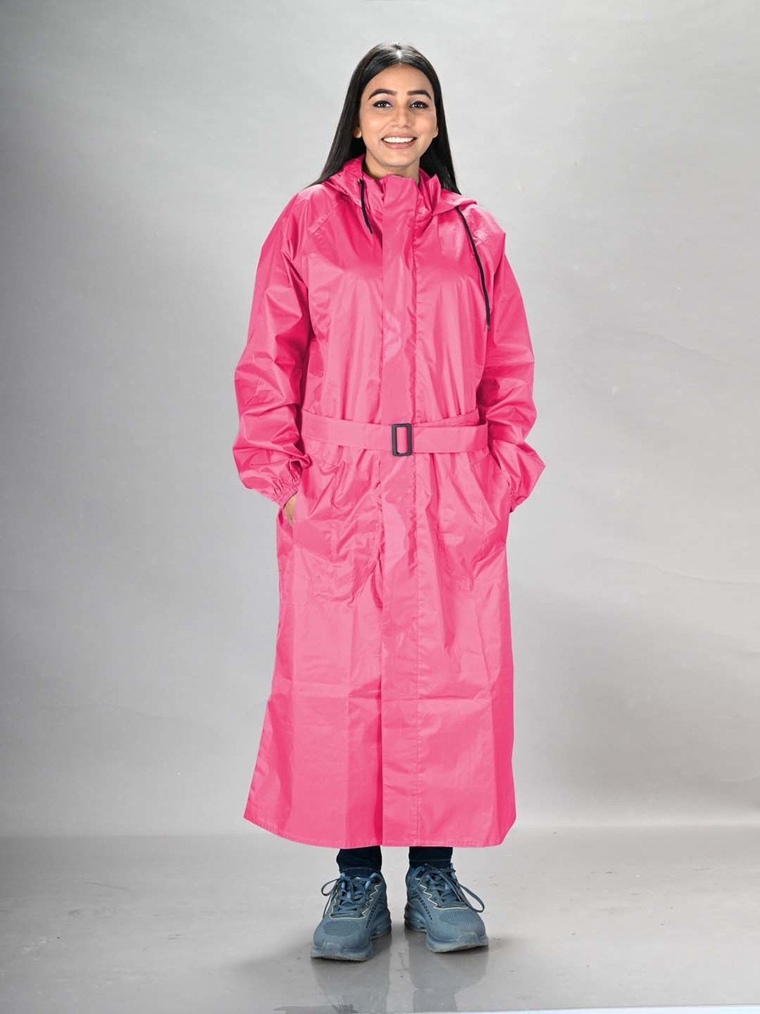 Lux Venus Pink Loose Fit Raincoat