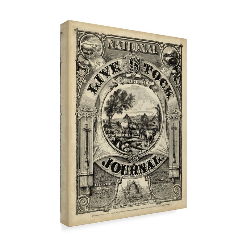24"X32""National Livestock Journal" Canvas Art - Trademark Fine Art