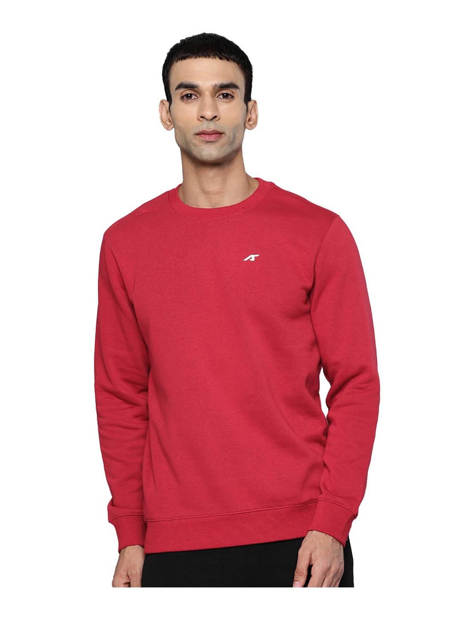 ALCIS Red Regular Fit Sweatshirt