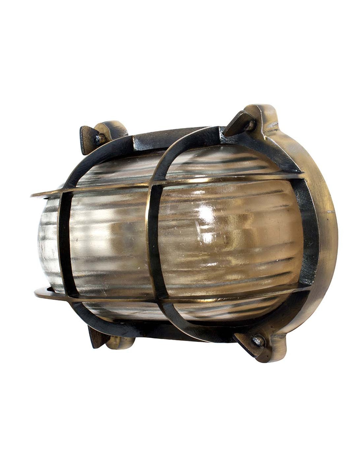 Fos Lighting Gold Nautical Steampunk Bulkhead Sconce Light Fixture (Bulb not included) - Set of 1