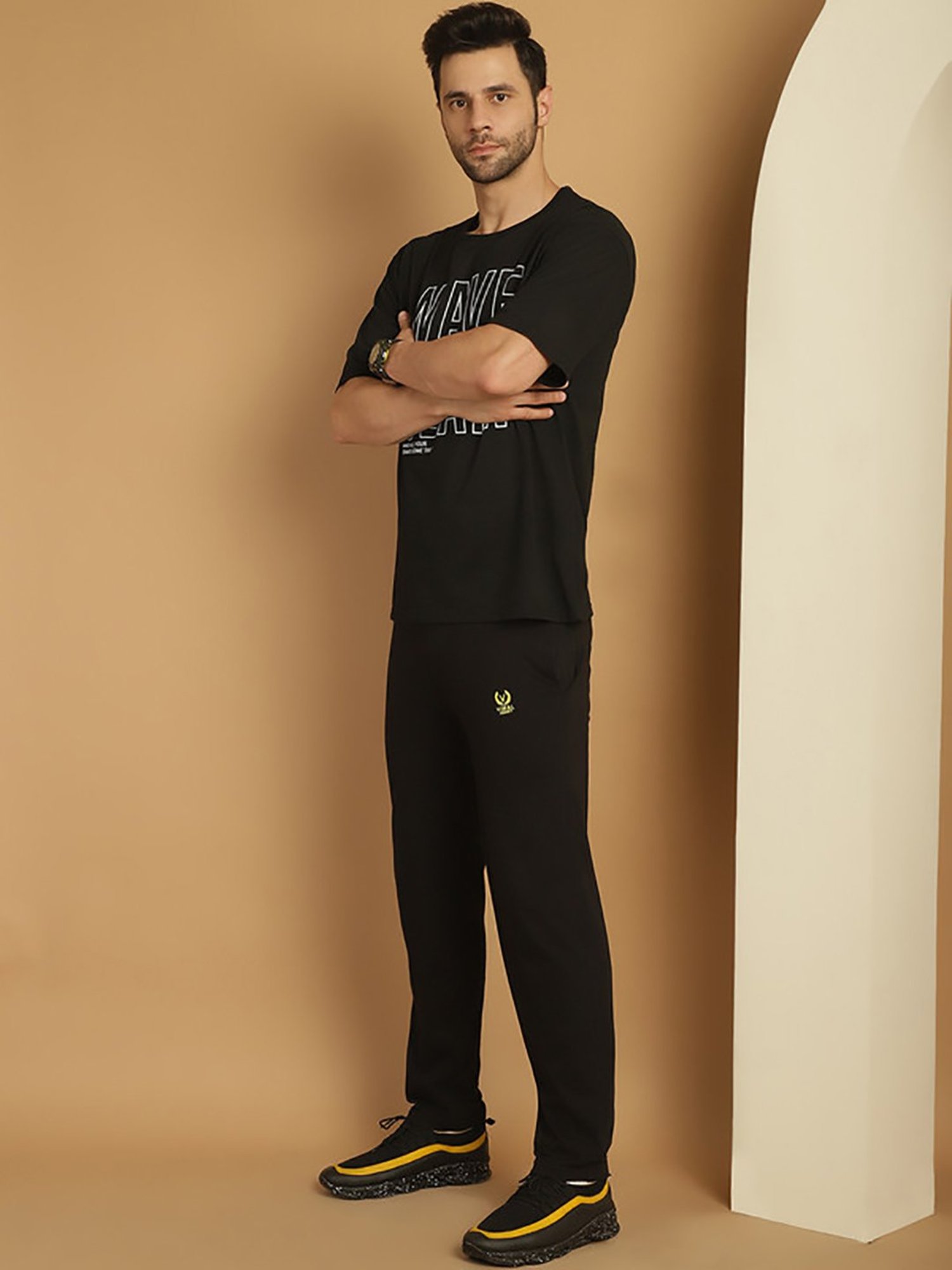 Rock.It Blue Regular Fit Printed TrackSuit