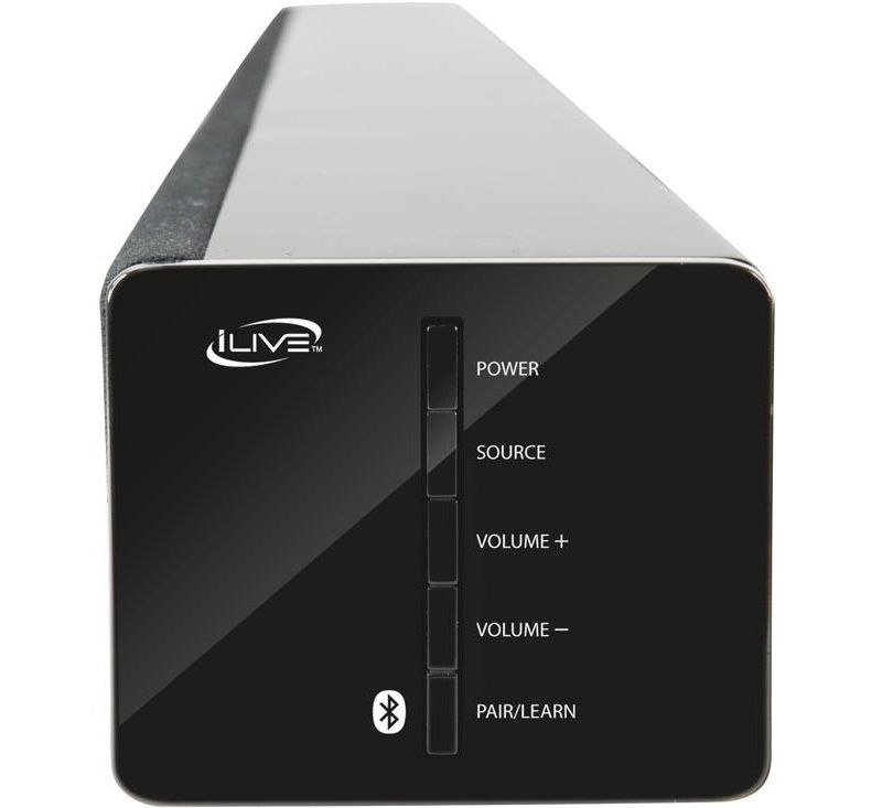 iLive ITB396B 2.1 Bluetooth Sound Bar Speaker - Black - Wall Mountable