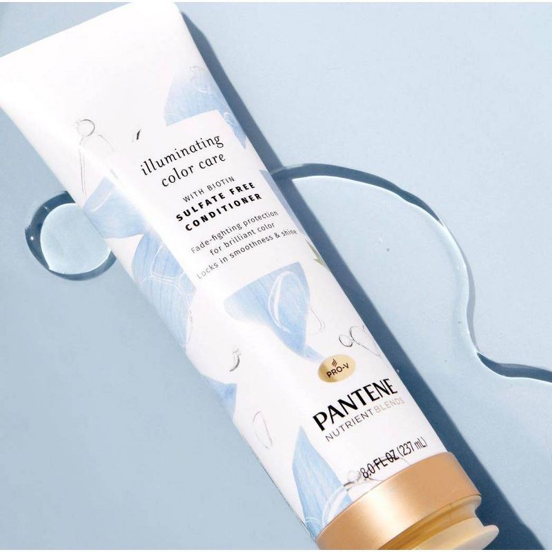Pantene Nutrient Blends Illuminating Biotin Color Care Conditioner Sulfate Free Color Protection - 8.0 fl oz