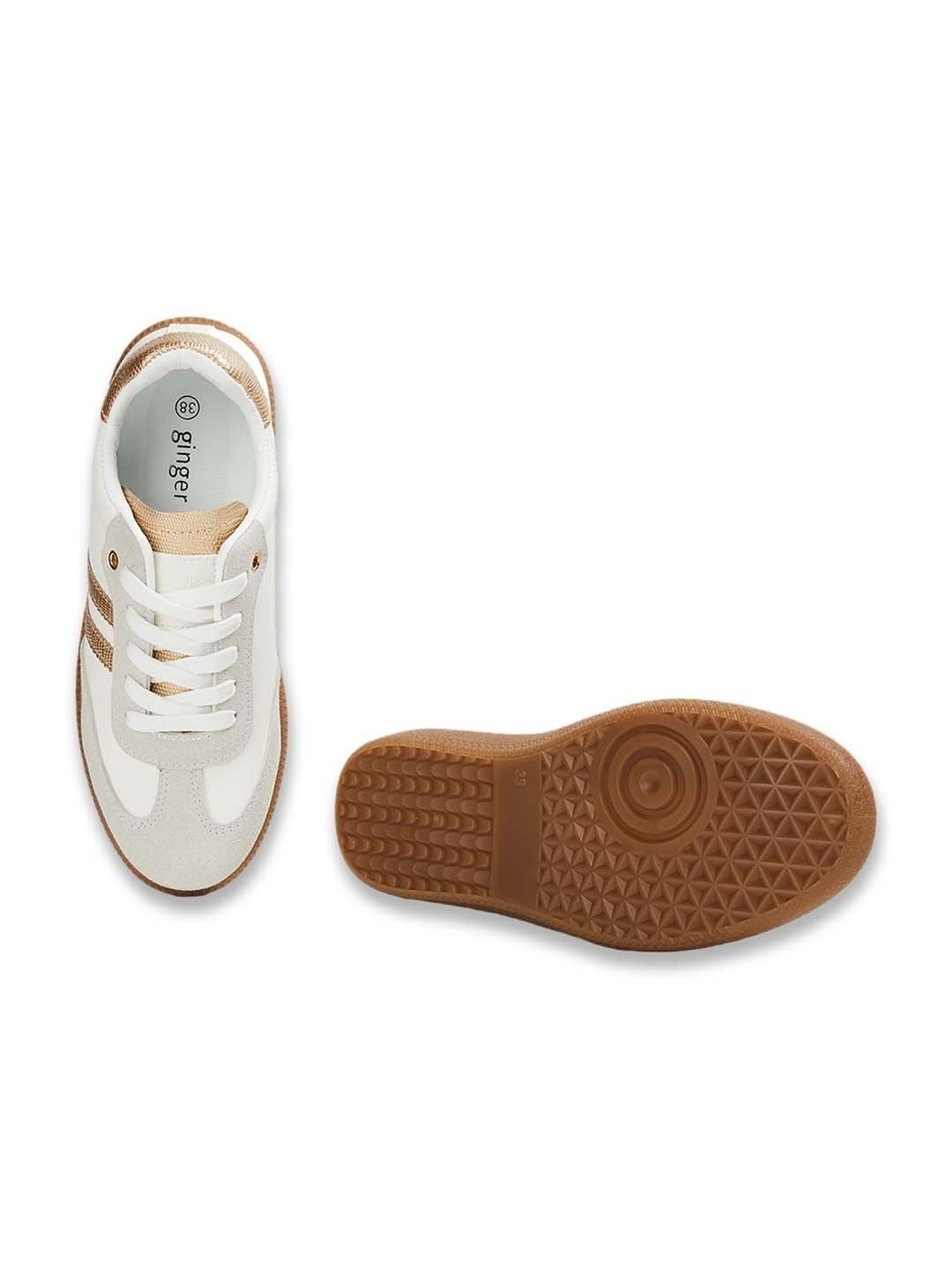 Ginger by Lifestyle Women's Gold Sneakers
