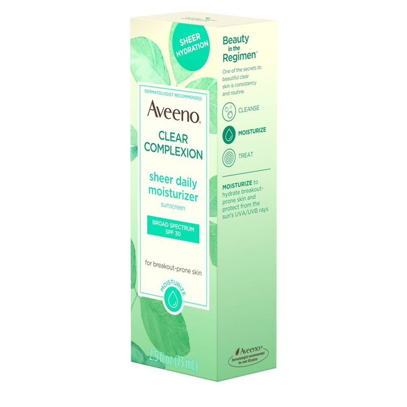 Aveeno Clear Complexion Sheer Daily Moisturizer - SPF 30 - 2.5 fl oz