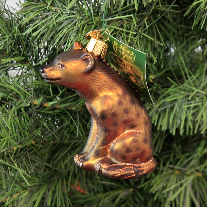 Old World Christmas 3.5" Happy Hyena Ornament Laughing  -  Tree Ornaments