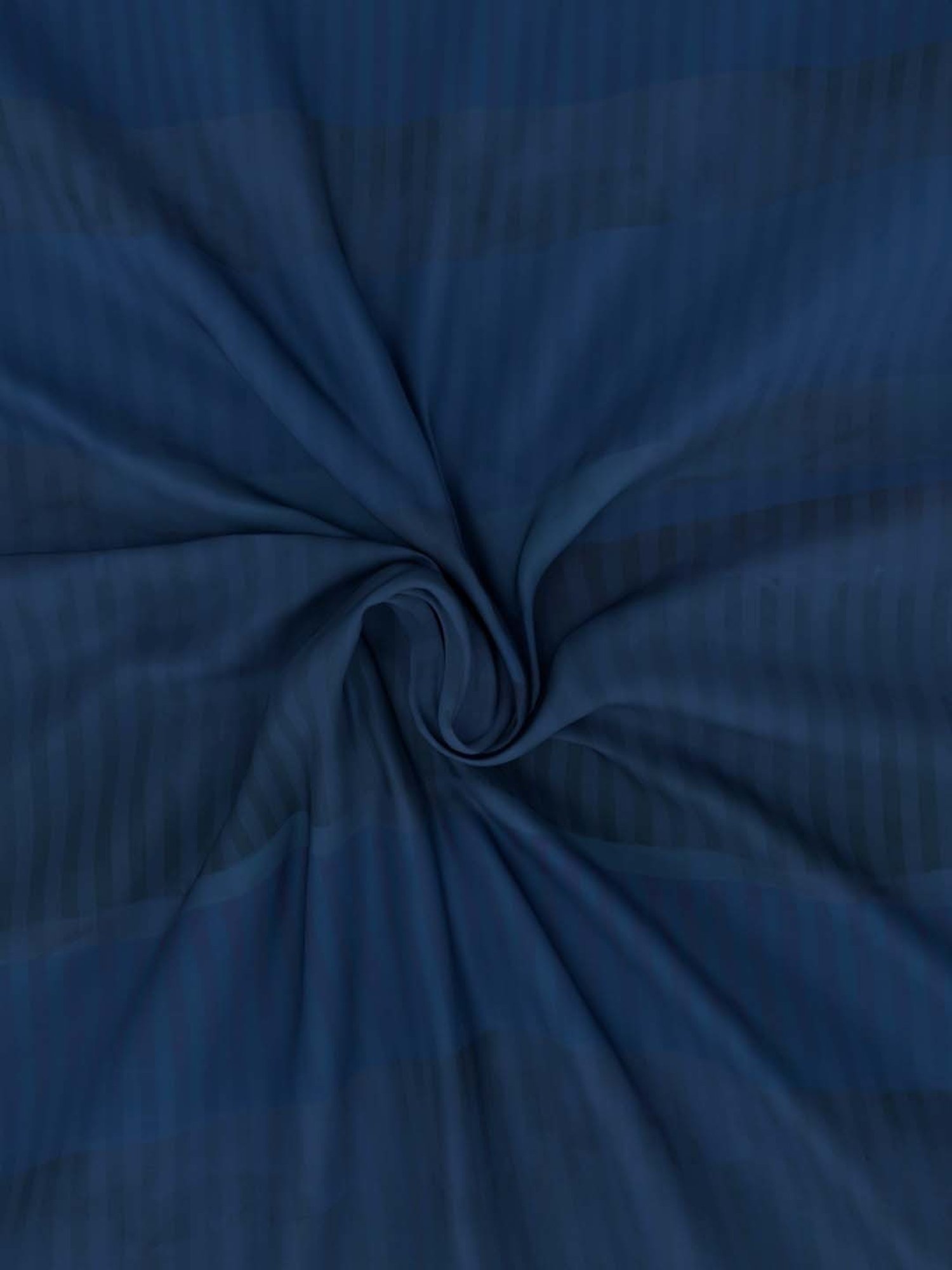 NAUTICA Hampton Blue Satin Cotton 210 TC King Fitted Bedsheet with 2 Pillow Cover