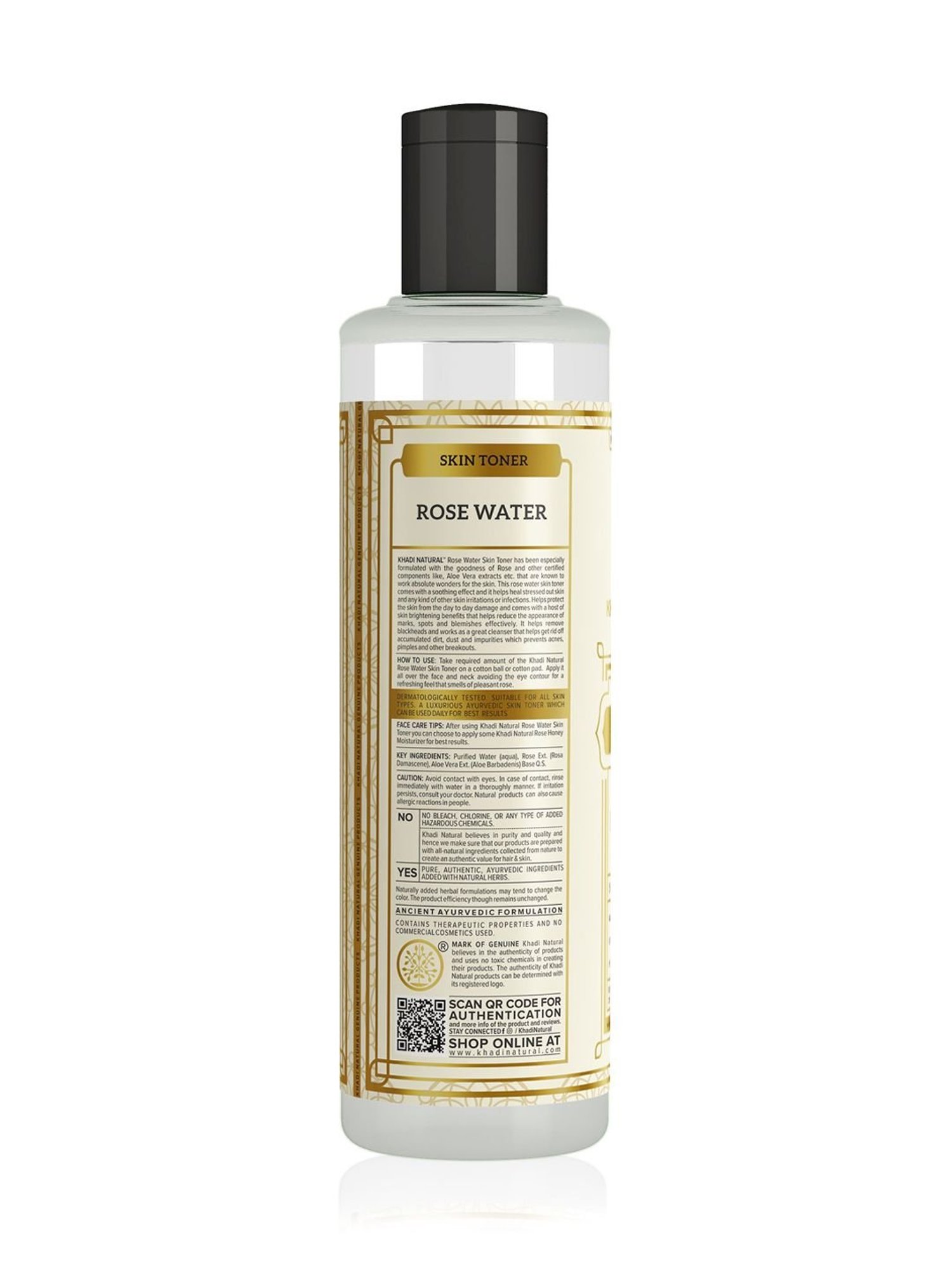 Khadi Natural Rose Water Skin Toner - 210 ml