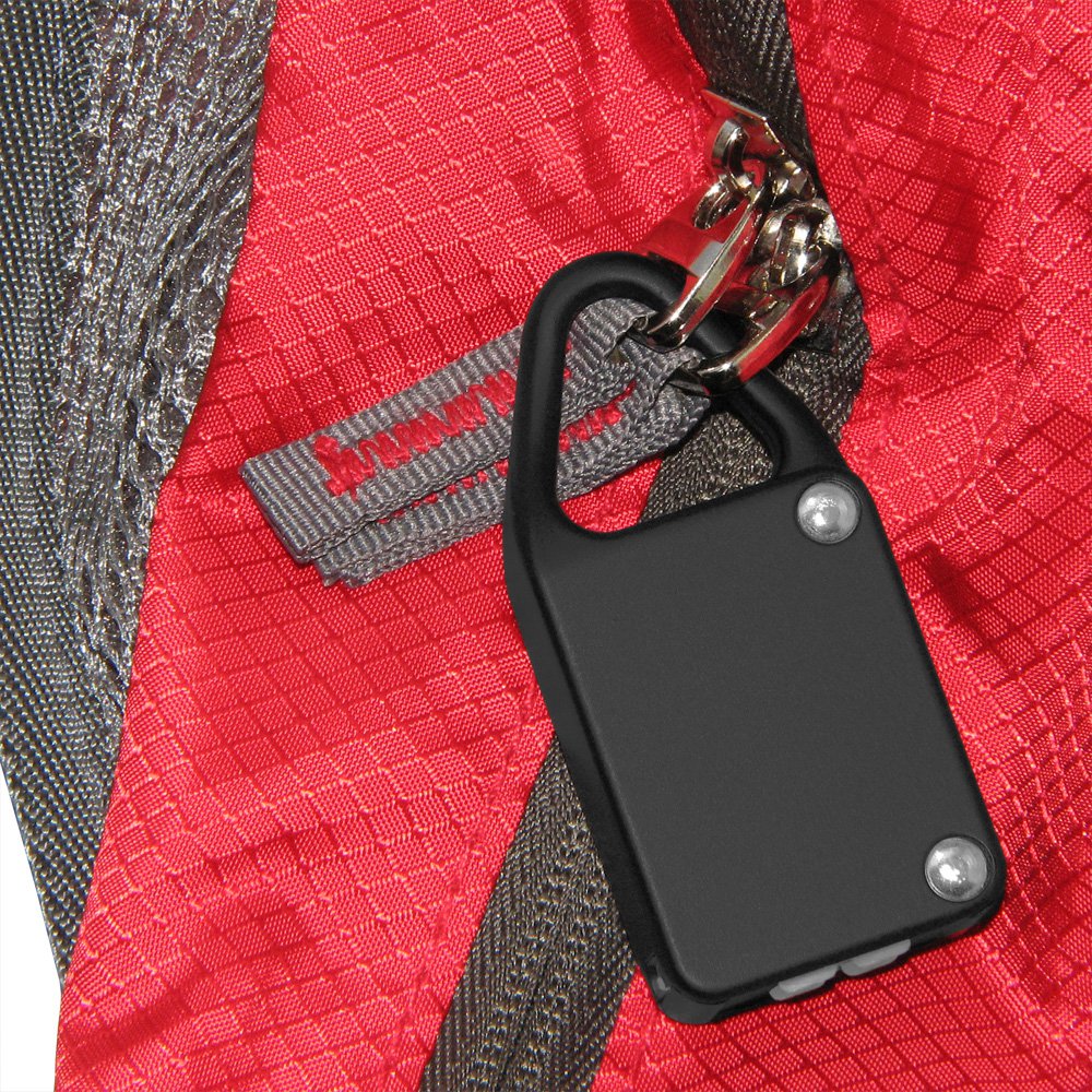 Bluetooth Enabled Keyless Metallic Smart Padlock with Custom Numeric Passcode - Black