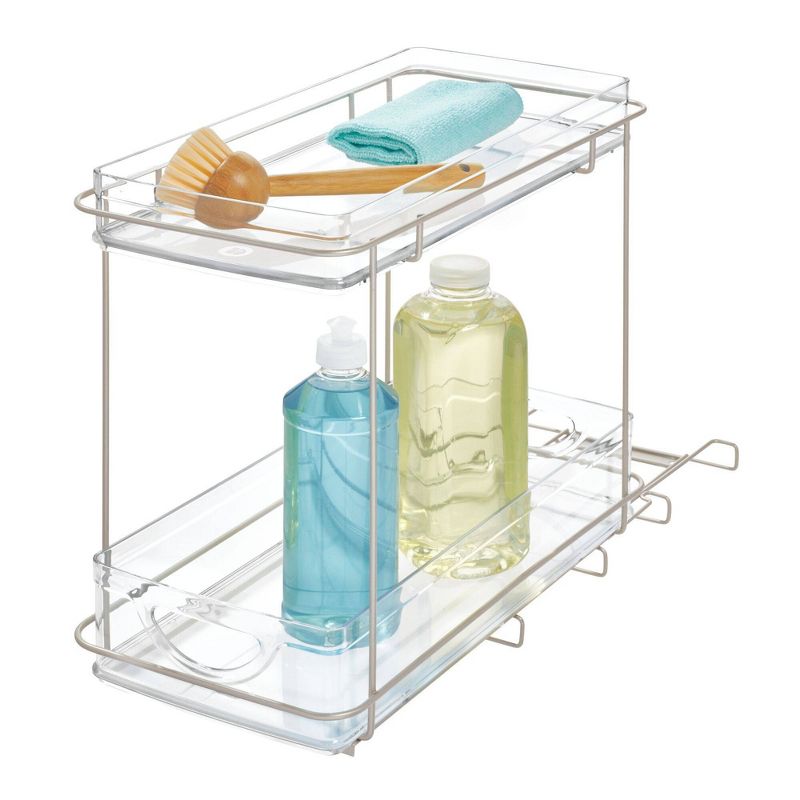 iDESIGN Ariel Under the Cabinet 2-Tier Organizer Clear