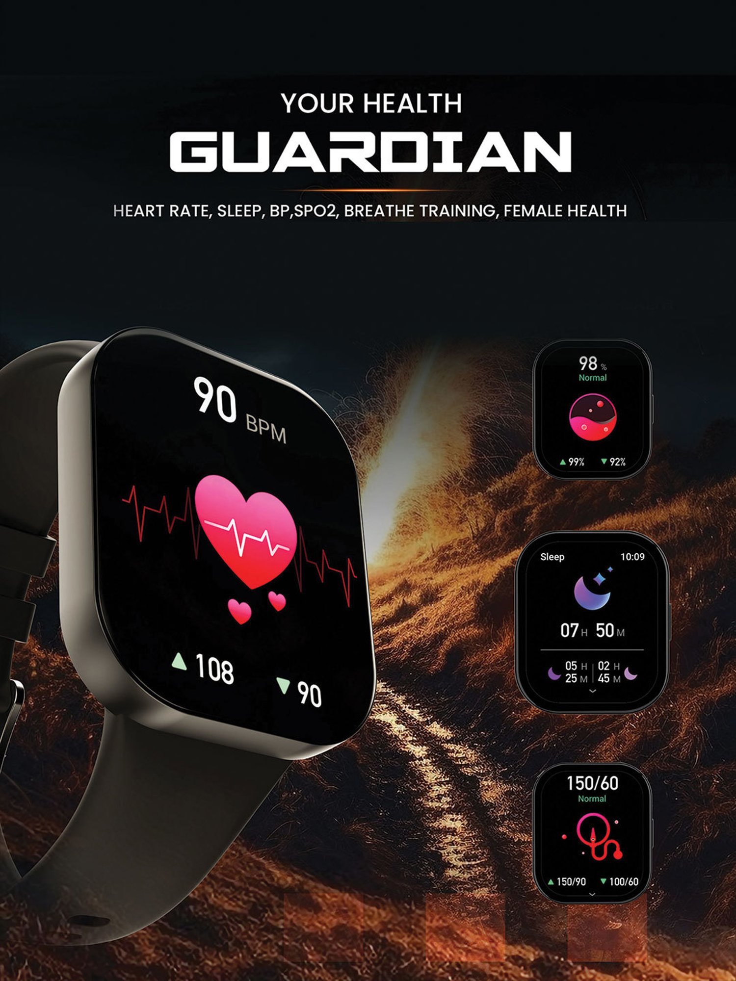 Hammer Robust 1.96 inch AMOLED Smartwatch for Men with BT Calling & 800 Nits (Wine Red)