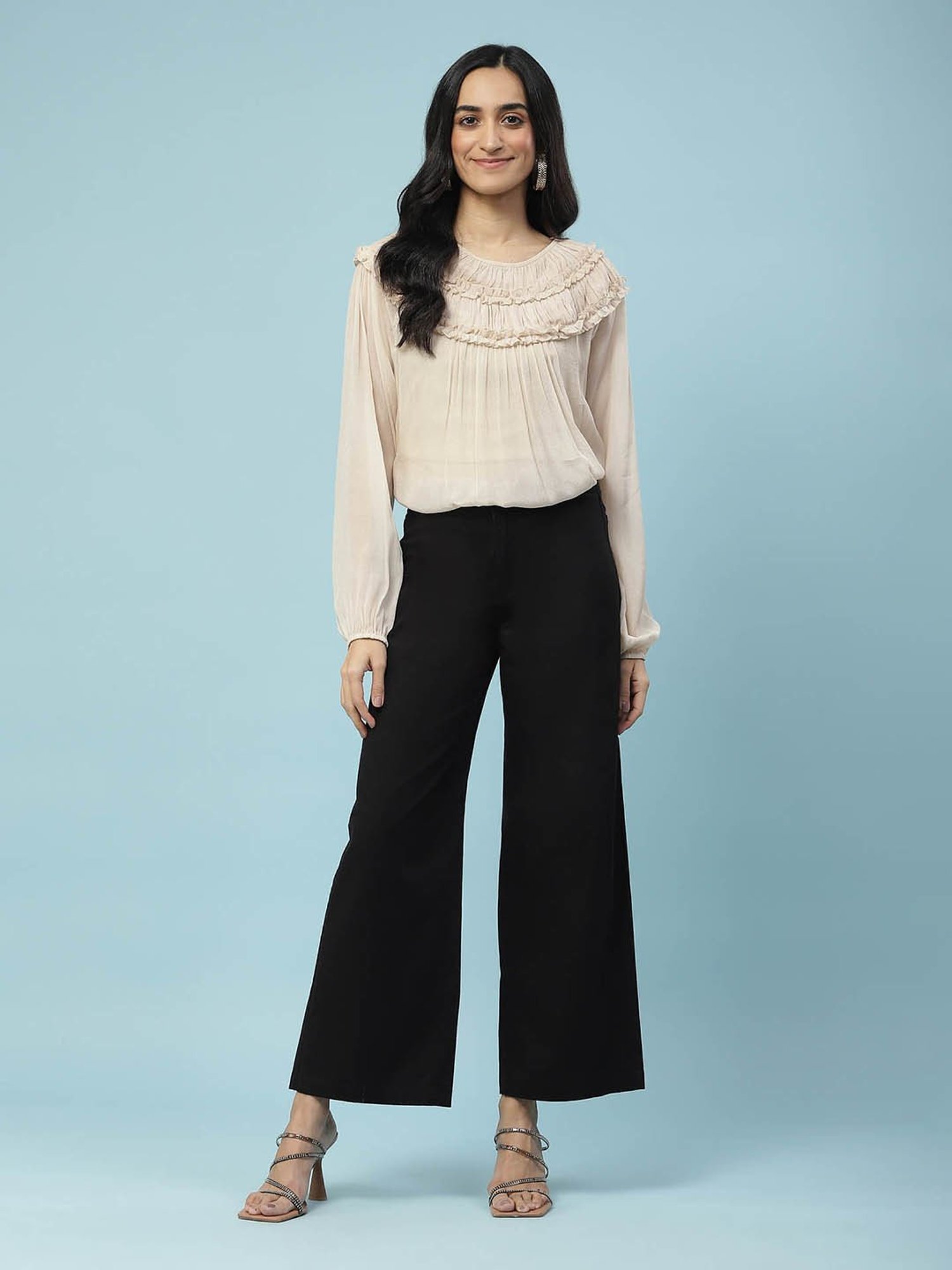 aarke Ritu Kumar Ivory Top With Camisole