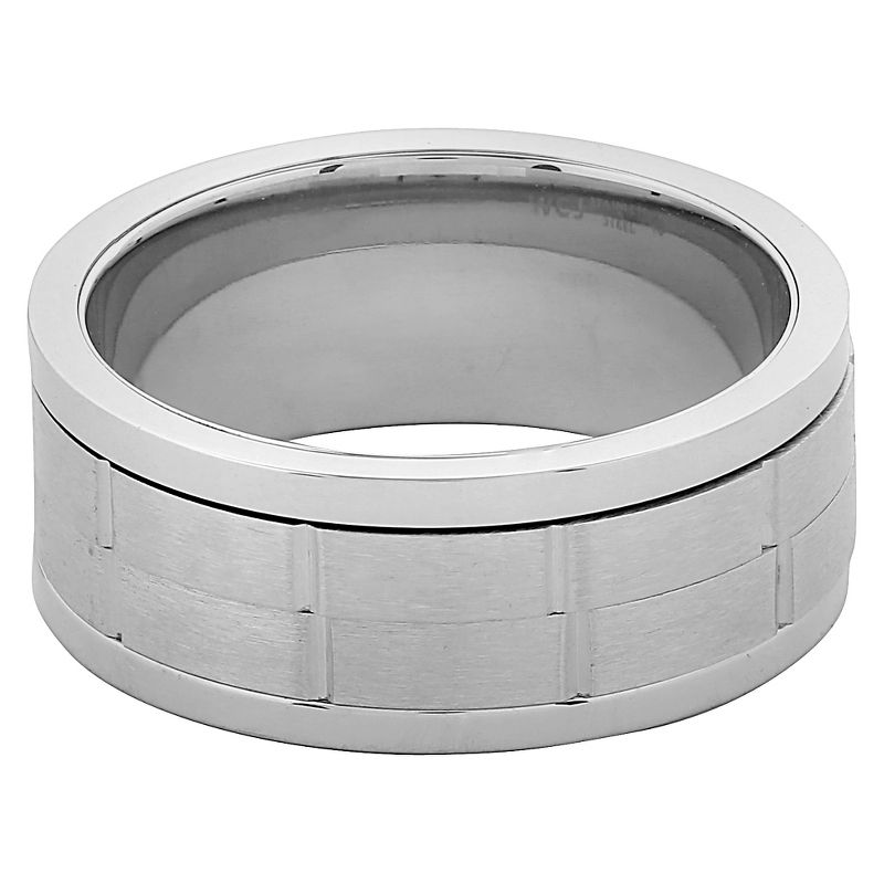 Men's West Coast Jewelry Stainless Steel Brown Leather Braided and Beaded Bracelet