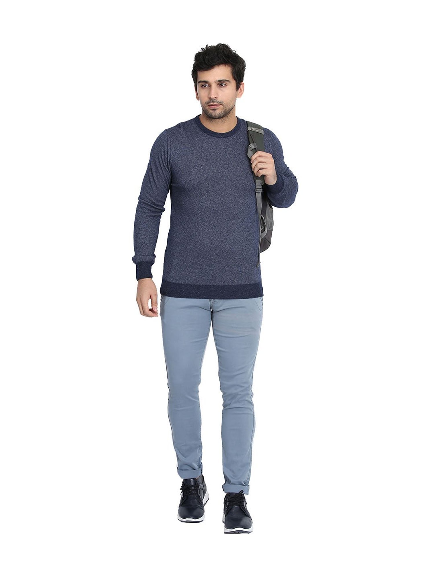 Lindbergh Blue Slim Fit Sweater