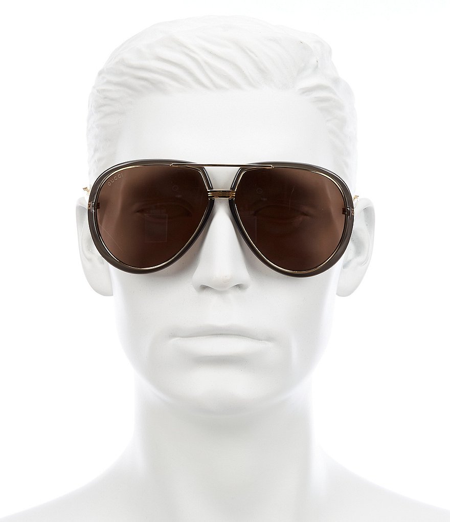 Gucci Men's Gg0904s Aviator 61mm Sunglasses