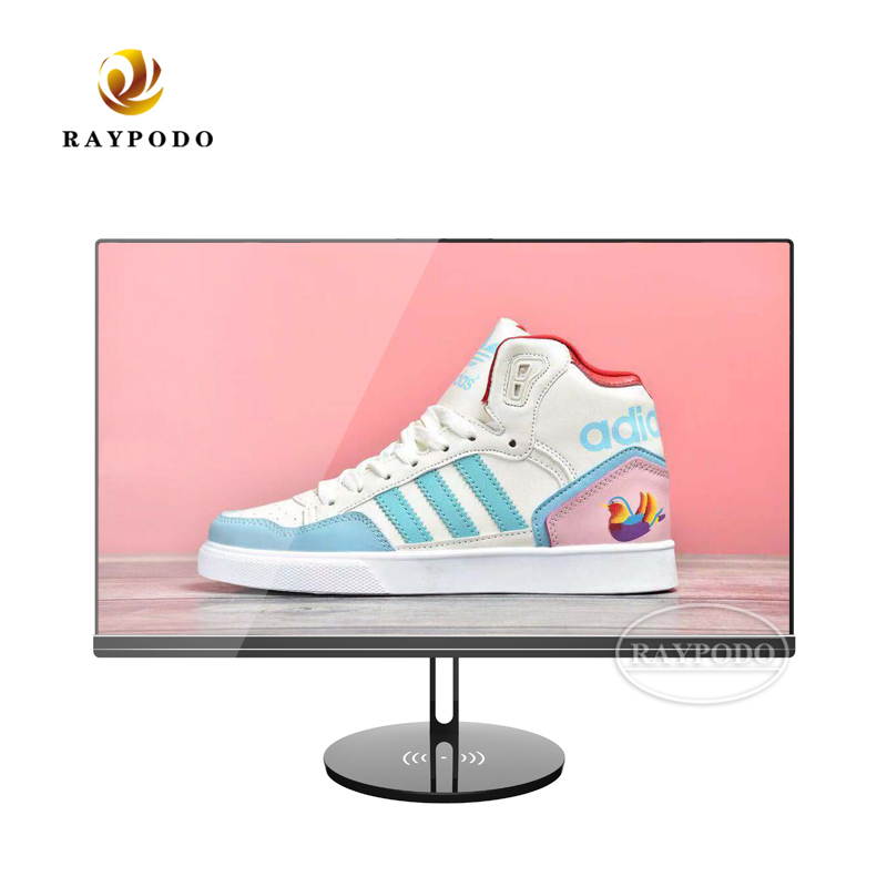 Raypodo New design 23.8 inch FHD All In One computer I3-7100 / I5-7400 / I7-8700 4G+120GB SSD with popup camera and wireless phone charging stand