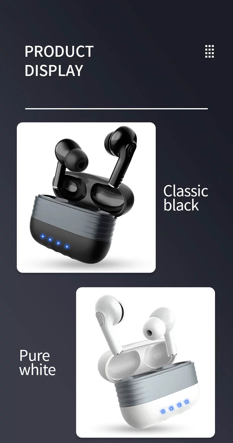 New Bluetooth 5.0 TWS Earphones  Long Standby Time Headset Wireless Earpods For Android Smart Touch Control Portable Headphones HiFi Sound