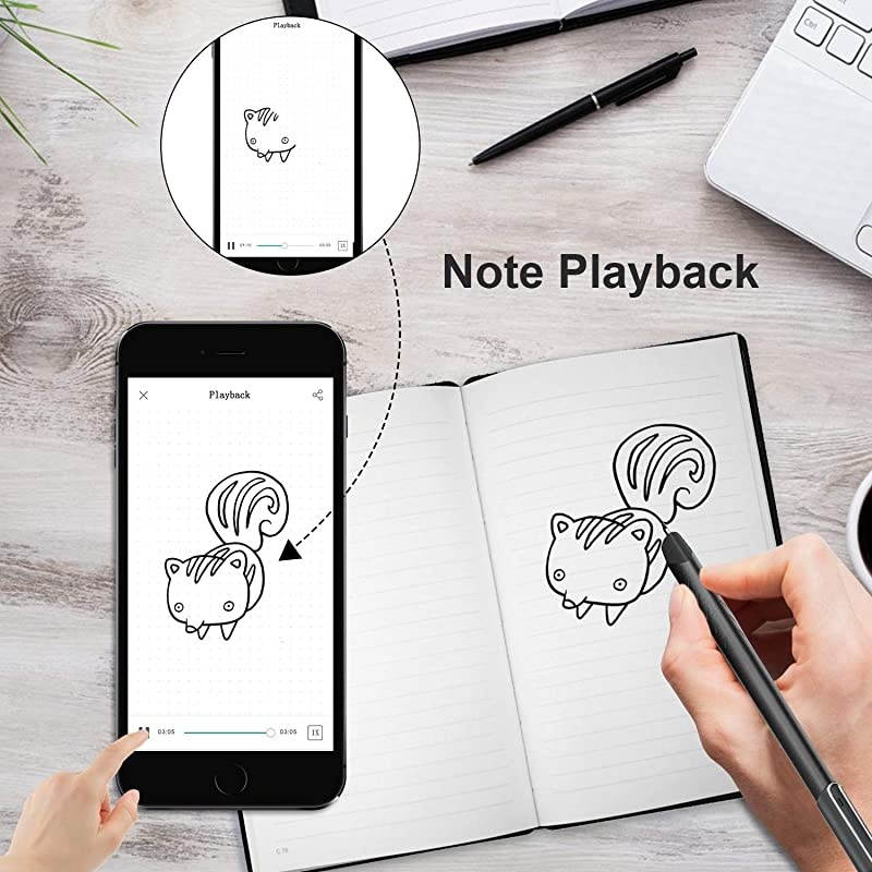 Smartpen Sync to The Mobile Devices for Notes with APP (Syncpen 1.0),Grey