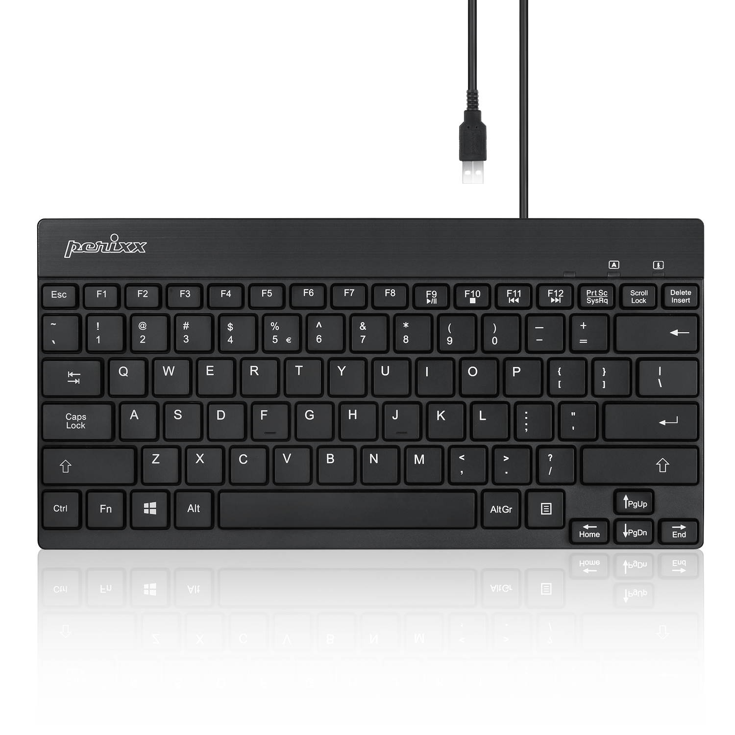 Perixx PERIBOARD-426 Wired Mini Low Profile Keyboard