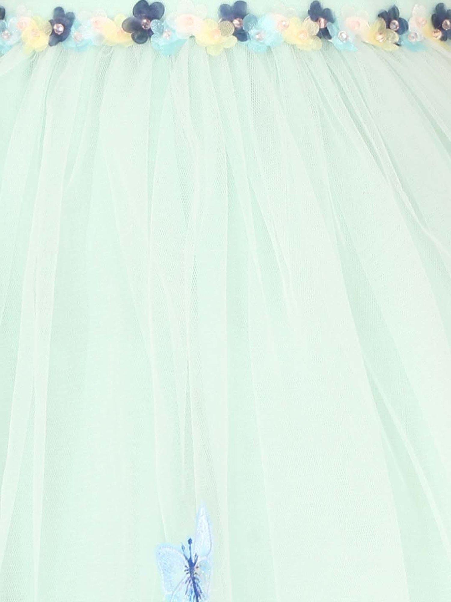 Cutecumber Kids Green Applique Dress