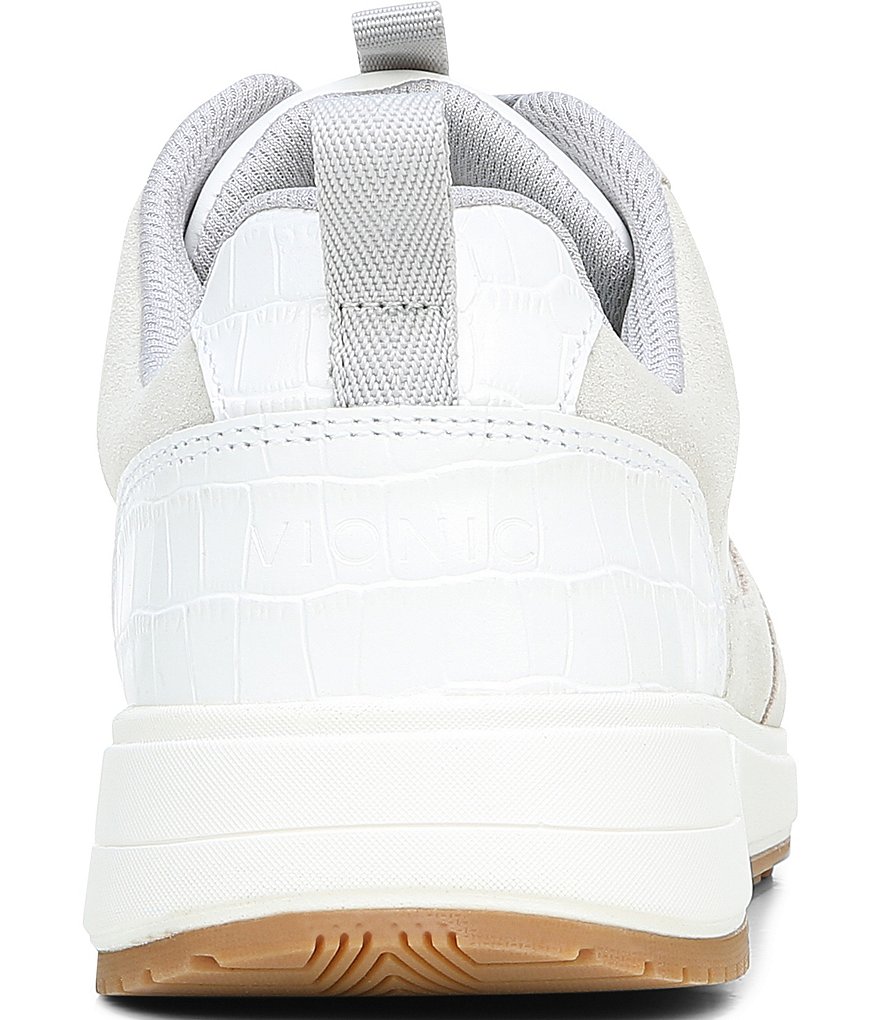 Vionic Rechelle Croc Embossed Lace-Up Sneakers