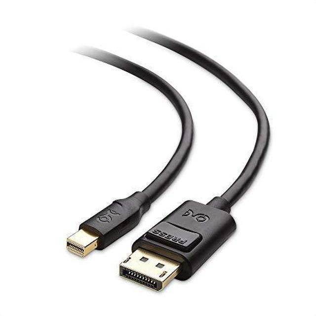 Cable Matters Mini DisplayPort to DisplayPort Cable (DisplayPort to Mini DisplayPort 1.4 Cable) with 8K 60Hz Video Resolution and HDR in Black 6 Feet - Thunderbolt and Thunderbolt 2 Port Compatible