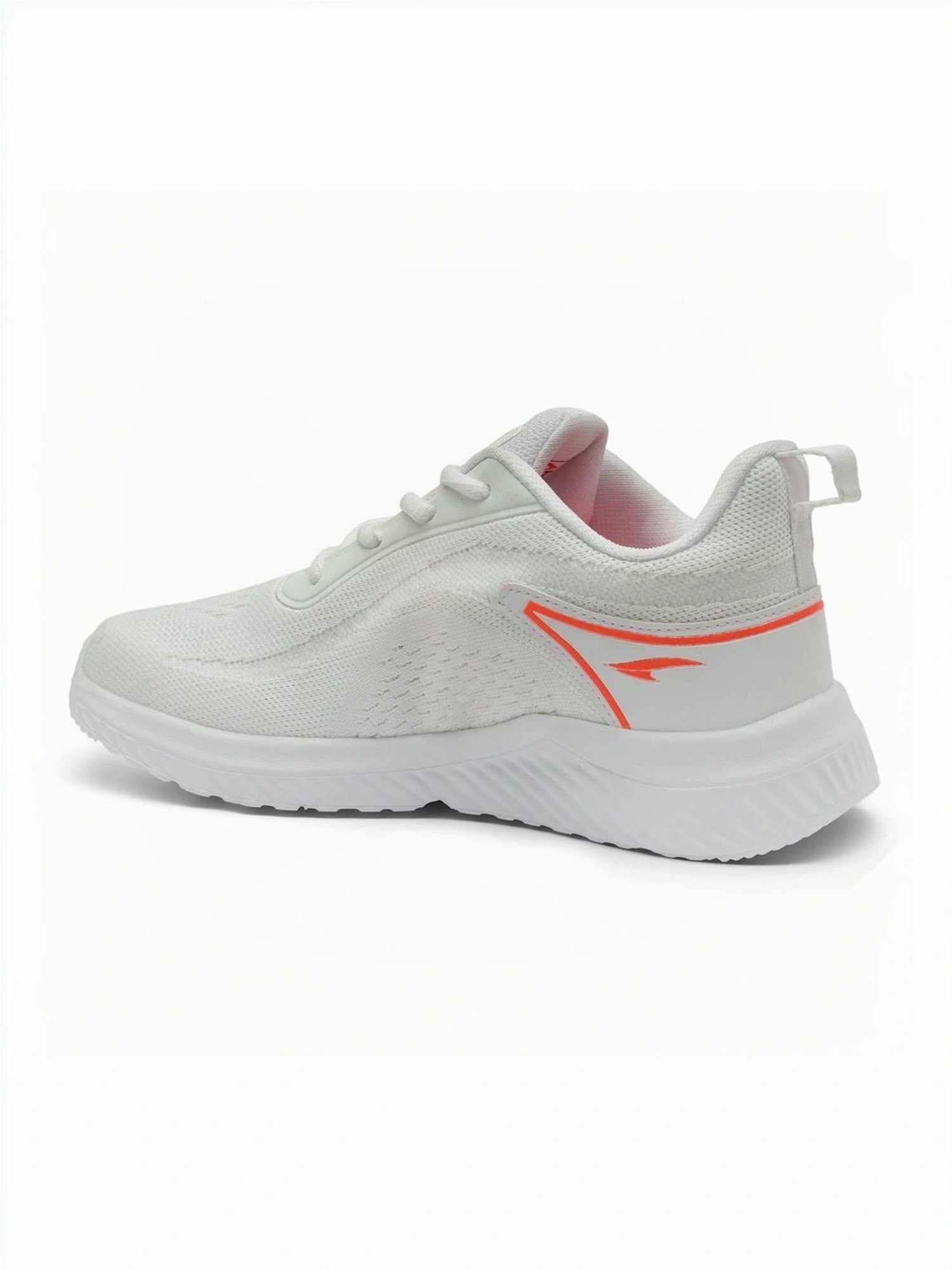 Asian Kids White Running Shoes