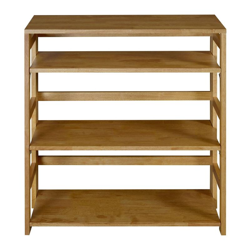 34" Cakewalk High Folding Bookcase Medium Oak - Regency