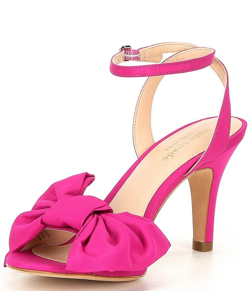 kate spade new york Gloria Bow Detail Ankle Strap Dress Sandals