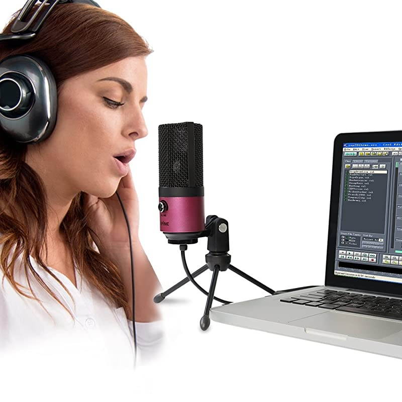 USB Podcast Condenser Microphone Recording On Laptop No Need Sound Card Interface and Phantom PowerK669