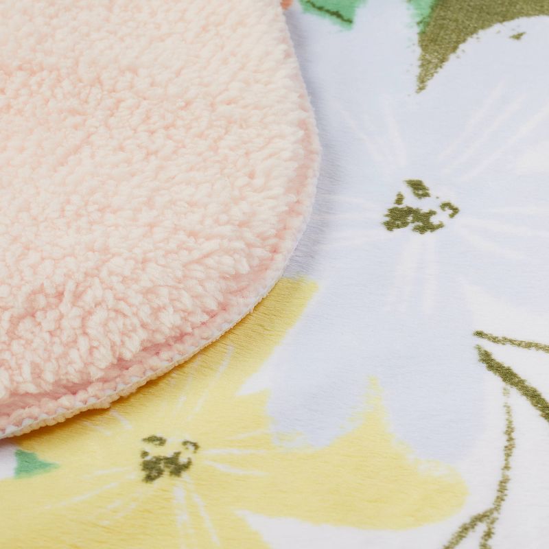 Plush Velboa Baby Blanket Meadow - Cloud Island™ Pink