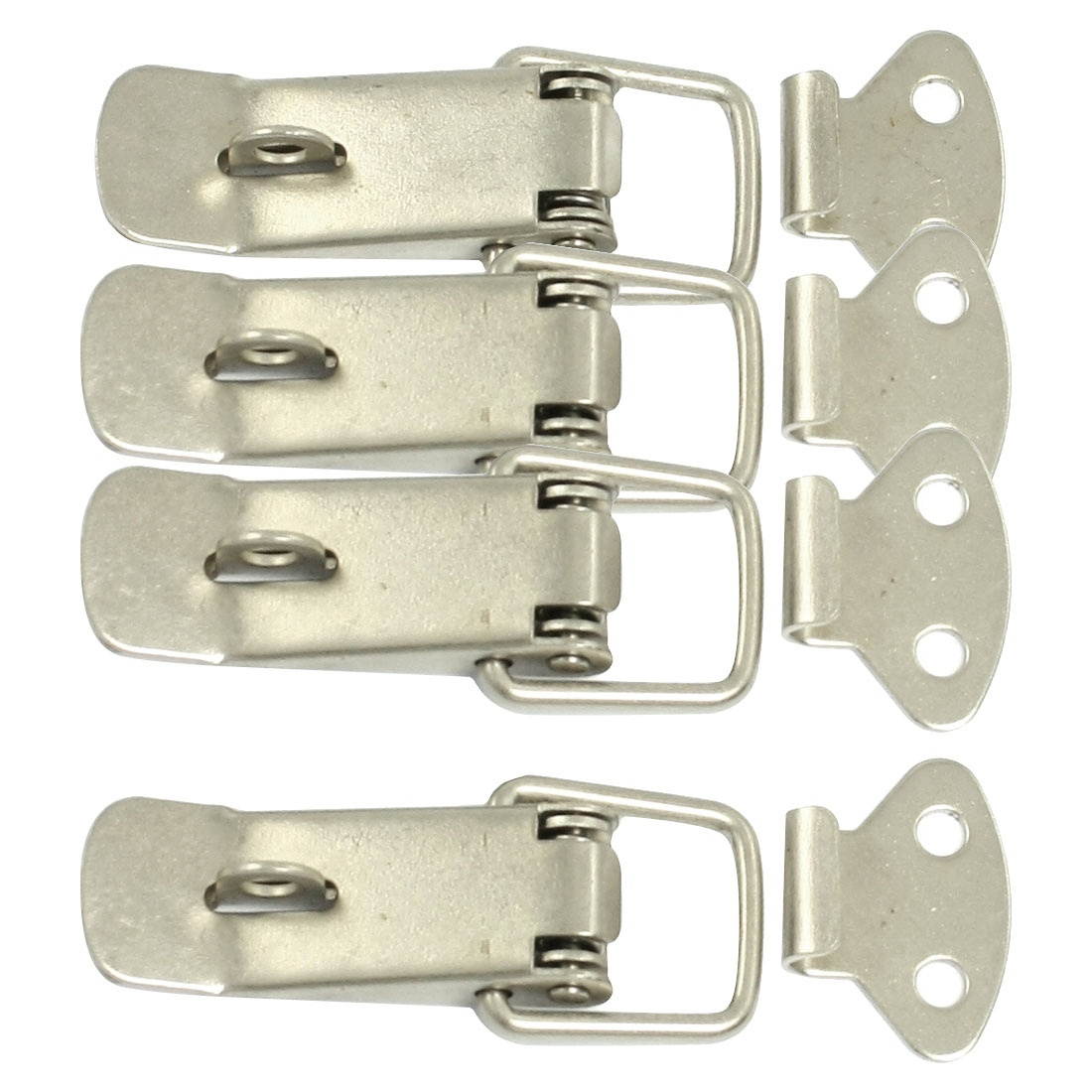 4 Set Hardware Cabinet Boxes Spring Loaded Latch Catch Toggle Hasp