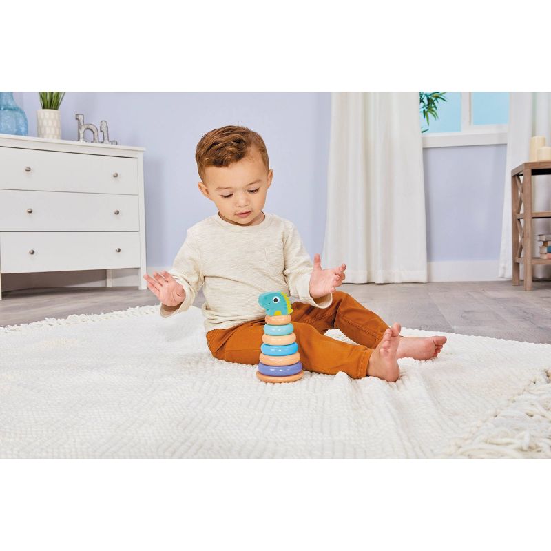 Wooden Critters Shape Stacker - Dino